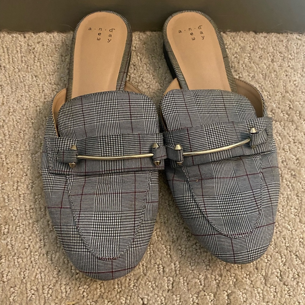 A New Day plaid mules